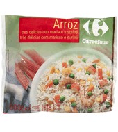 Arroz Tres Delicias Con Marisco Carrefour 500 G.