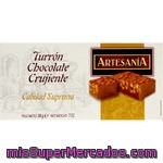 Artesania Turrón De Chocolate Crujiente Calidad Suprema Tableta 200 G