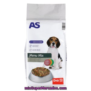 As Alimento Para Perro Menú Mix Completo Y Variado Bolsa 4 Kg