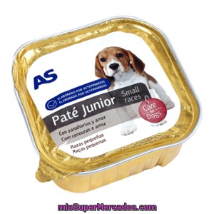 As Alimento Para Perros Junior Con Carne Tarrina 150 Gr