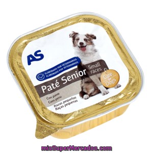 As Alimento Para Perros Senior Con Carne Tarrina 150 Gr