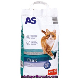 As Arena Absorbente Para Gatos Bolsa 5 Kg