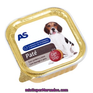 As Paté Para Perros Con Pato Y Cordero Tarrina 150 Gr