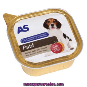 As Paté Para Perros Rico En Ave Y Con Ternera Tarro 300 Gr