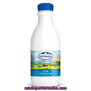 Asturiana Leche Semidesnatada Botella 2,2 L