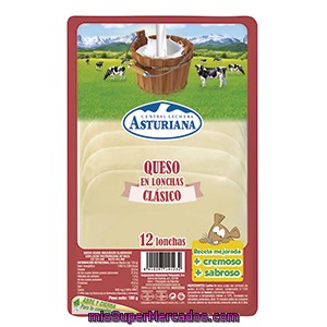 Asturiana Queso En Lonchas Bandeja 180 G