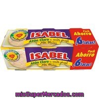 Atún Claro En Aceite De Girasol Alto Oleico Isabel Pack De 6x52 G.