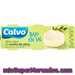 Atún Claro En Aceite De Oliva Bajo En Sal Calvo Pack De 3x56 G.