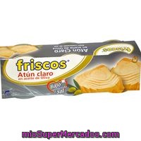 Atún Claro En Aceite De Oliva Bajo En Sal Friscos, Pack 3x80 G