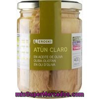 Atún Claro En Aceite De Oliva Eroski, Tarro 400 G