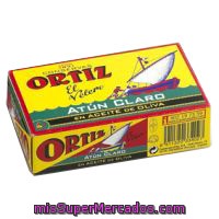 Atún Claro En Aceite De Oliva Ortiz, Lata 112 G