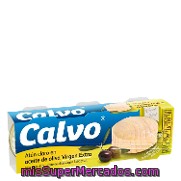 Atún Claro En Aceite De Oliva Virgen Extra Calvo 3x52 G.