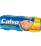 Atún Claro En Aceite Vegetal Calvo Pack 3x104 G.