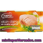 Atún Claro En Aceite Vegetal Campos, Pack 2x160 G