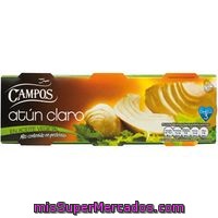 Atún Claro En Aceite Vegetal Campos, Pack 3x80 G