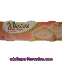 Atún Claro Natural Friscos, Pack 3x56 G