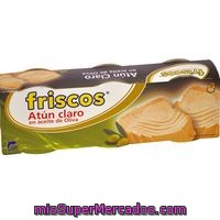 Atún De Claro En Aceite De Oliva Friscos, Pack 3x80 G