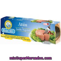Atún En Aceite Vegetal Bachi Pack 3 Unidades De 52 Gramos