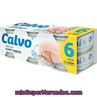 Atún En Aceite Vegetal Calvo, Pack 6x80 G