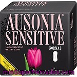 Ausonia Compresa Sensitive Normal Sin Alas Bolsa 14 Unidades