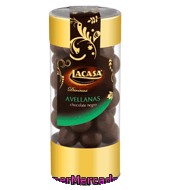 Avellanas Cubiertas De Chocolate Negro Lacasa-divinos 175 G.