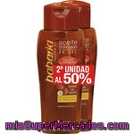 Babaria Aceite Bronceador Solar En Gel Efecto Luminoso Con Acelerador Del Bronceado Pack 2 Frasco 200 Ml