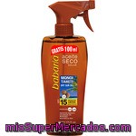 Babaria Aceite Solar Bronceador Seco Monoi Tahiti Fp-15 Resistente Al Agua Spray 200 Ml + 100 Ml Gratis