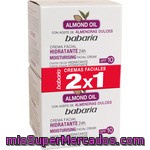 Babaria Crema Facial Hidratante 24 H Con Aceite De Almendras Dulces Pack 2 Tarro 50 Ml