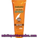 Babaria Sport Crema Solar Facial Fp-50 Resistente Al Agua Y Sudor Tubo 75 Ml
