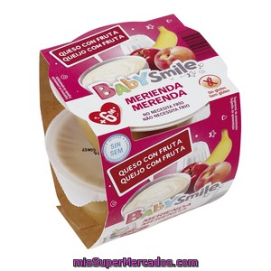 Babysmile Merienda Queso Con Fruta Tarrito 2x100 Gr