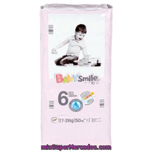 Babysmile Pañales Junior 17-28 Kgs Paquete 50 Ud