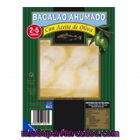 Bacalao Ahumado Aceite Girasol  2-4 Lonchas, Ubago, Paquete 110 G Escurrido 80 G