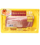 Bacon En Lonchas - Sin Gluten Carrefour 200 G.