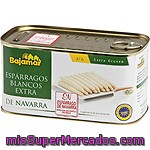 Bajamar Espárragos Blancos Extra Gruesos 7-9 Piezas D.o. Navarra Lata 500 G Neto Escurrido