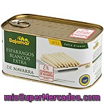 Bajamar Espárragos Blancos Extra Gruesos D.o. Navarra 9-12 Piezas Lata 500 G Neto Escurrido