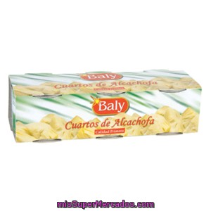 Baly Cuartos Alcachofa P3 Lata 345gr