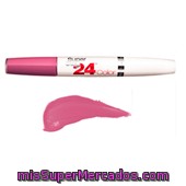 Barra Labios Super Stay Larga Duracion Nº 185 Rose Dust (color Intenso + Balsamo), Maybelline, U