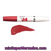 Barra Labios Super Stay Larga Duracion Nº 510 Rojo Red Passion (color Intenso + Balsamo), Maybelline, U