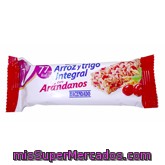 Barrita Cereales Arroz Y Trigo Integral Arandanos, Hacendado, Caja 6 U - 120 G