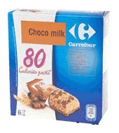 Barrita Cereales Chocolate Con Leche Carrefour 125 G.