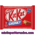 Barrita De Chocolate Con Leche Chunky Nestlé - Kit Kat 5x40 G.