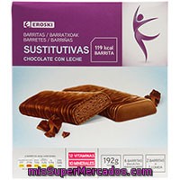 Barrita De Chocolate Con Leche Eroski, Caja 192 G