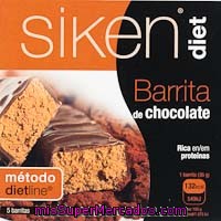 Barrita De Chocolate Sikendiet, Caja 5 Unid.