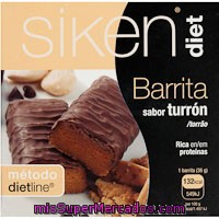 Barrita De Turrón Sikendiet, Caja 5 Unid.