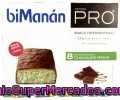 Barritas Con Sabor A Chocolate Y Menta Hiperprotéicas E Hipercalóricas Para Una Dieta De Reducción De Peso Bimanán Pro 8 Unidades