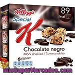 Barritas De Cereales Con Chocolate Negro Special K De Kellogg`s 6 Unidades De 21,5 Gramos