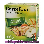 Barritas De Cereales Con Manzana Y Albaricoque Carrefour 150 G.