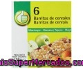 Barritas De Cereales Con Manzana Y Albaricoque Producto Económico Alcampo 6 Unidades 125 Gramos