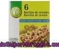 Barritas De Cereales Con Pepitas De Chocolate Negro Y Cacahuetes Producto Económico Alcampo 6 Unidades De 21 Gramos