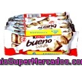 Barritas De Chocolate Blanco Con Relleno De Leche Y Avellanas Kinder Bueno 6 Unidades